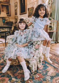 Luella Floral Tulle Dress Baby Blue -Angels Face Negozio Luella Dress Blue Campaign 2 67797ceb 9225 4ffa b6e1 e97435d49efa