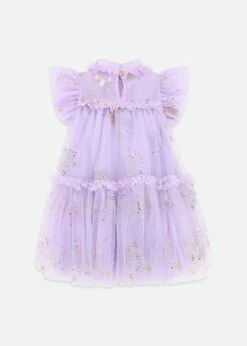 Marietta Multi Glitter Star Dress Lilac 13 Marietta Multi Glitter Star Dress Lilac -Angels Face Negozio Marietta Dress Lilac Back