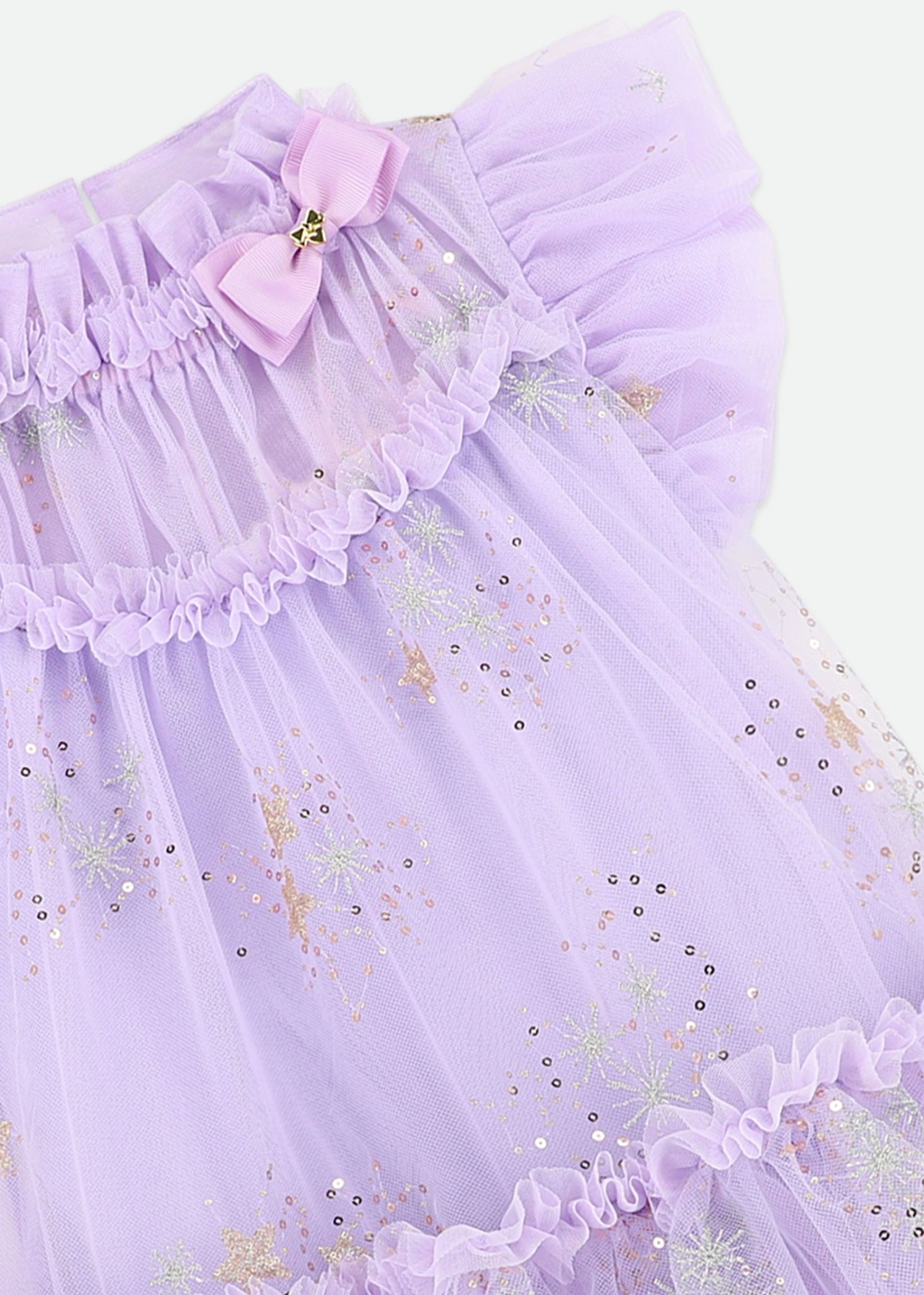 Marietta Multi Glitter Star Dress Lilac 7 Marietta Multi Glitter Star Dress Lilac - immagine 5