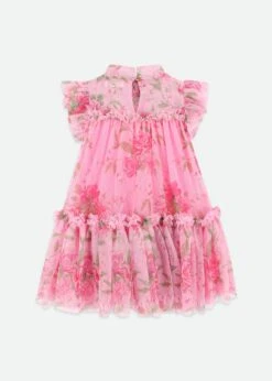Marigold Flower Dress Begonia Pink 11 Marigold Flower Dress Begonia Pink -Angels Face Negozio Marigold Dress Begonia Back 5665a169 3557 4f45 a37f 0b90755ec79b