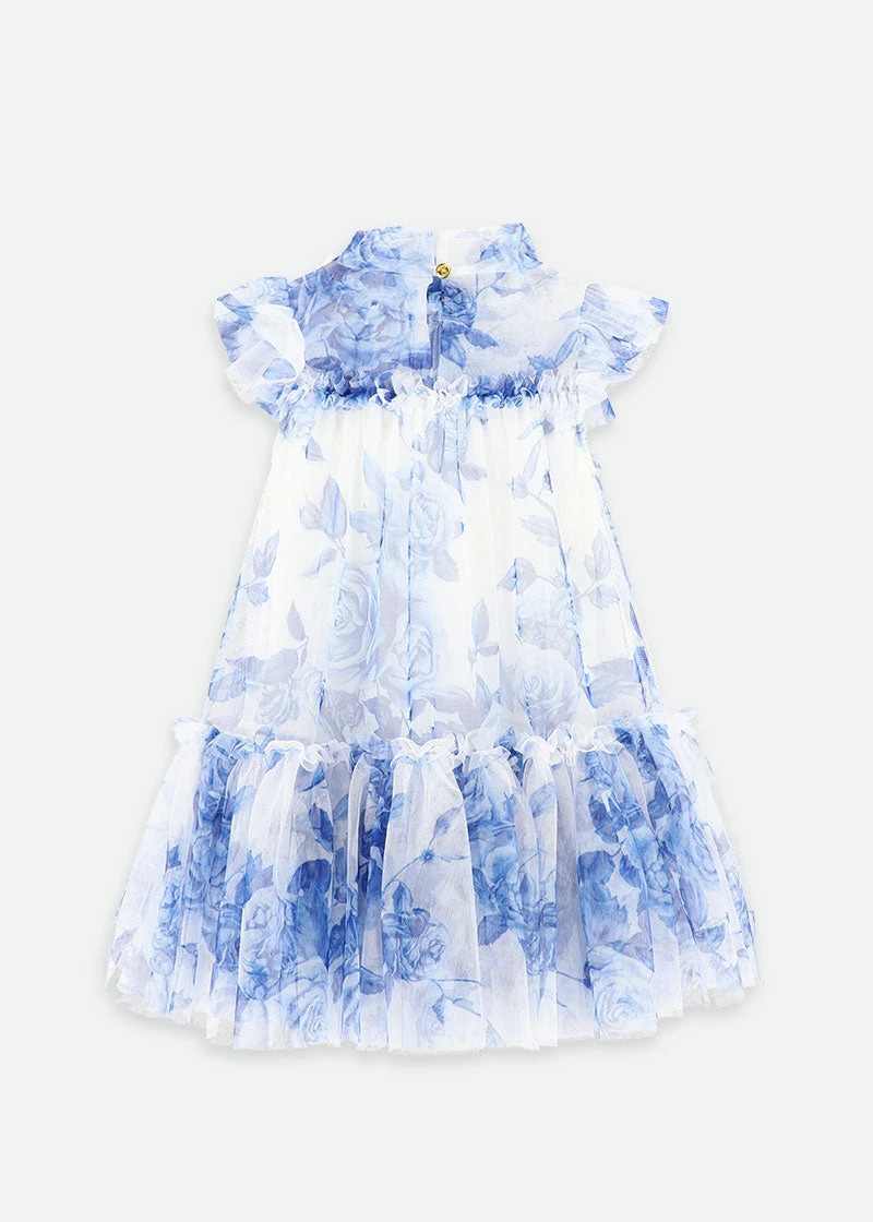 Marigold Blue Flower Dress Snowdrop 7 Marigold Blue Flower Dress Snowdrop - immagine 5