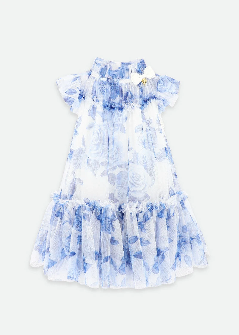 Marigold Blue Flower Dress Snowdrop 3 Marigold Blue Flower Dress Snowdrop