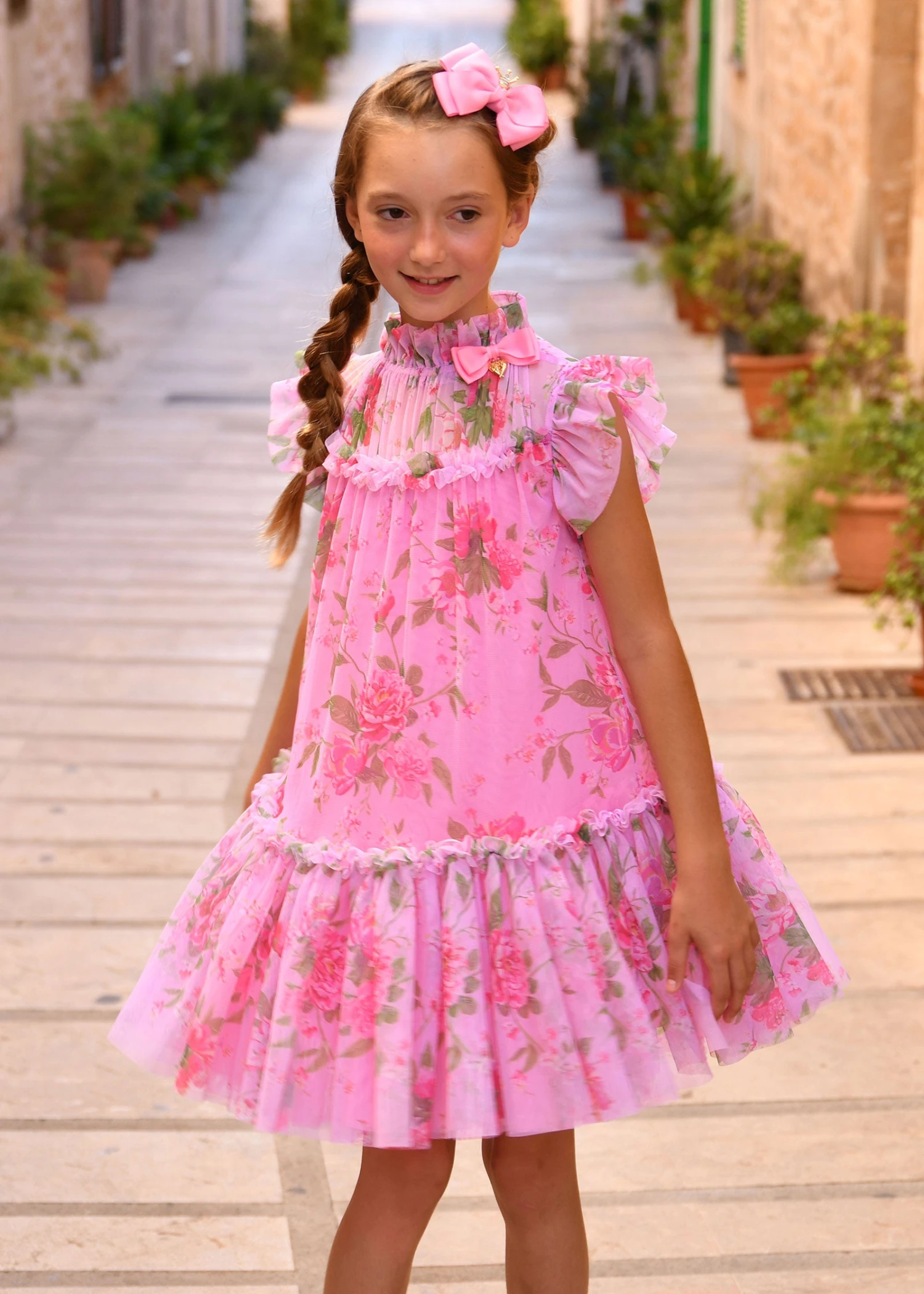 Marigold Flower Dress Begonia Pink 5 Marigold Flower Dress Begonia Pink - immagine 3