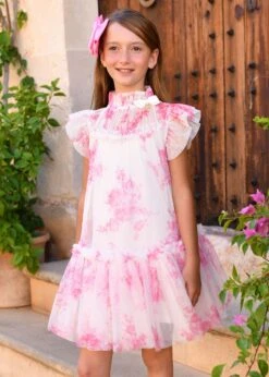 Marigold Roses Dress Snowdrop Pink -Angels Face Negozio Marigold Dress Snowdrop Campaign