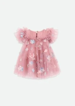 Marlowe Baby Petal Tulle Dress Lilac Rose -Angels Face Negozio Marlowe Baby Dress Lilac Back