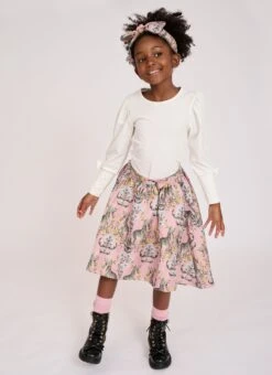 Marty Skirt Rose Zebra -Angels Face Negozio Marty Skirt Tea Rose Lifestyle