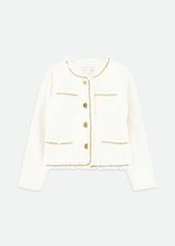 Mary Tweed Jacket Snowdrop