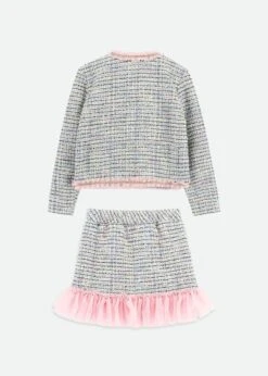 Marylou Jacket & Skirt Set Blue 13 Marylou Jacket & Skirt Set Blue -Angels Face Negozio Marylou Set Pink Back