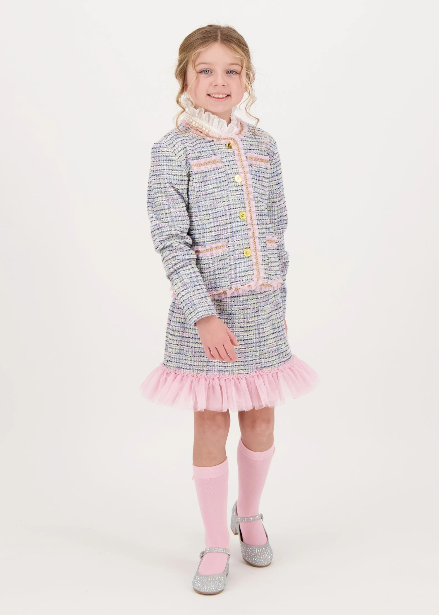 Marylou Jacket & Skirt Set Blue 6 Marylou Jacket & Skirt Set Blue - immagine 4