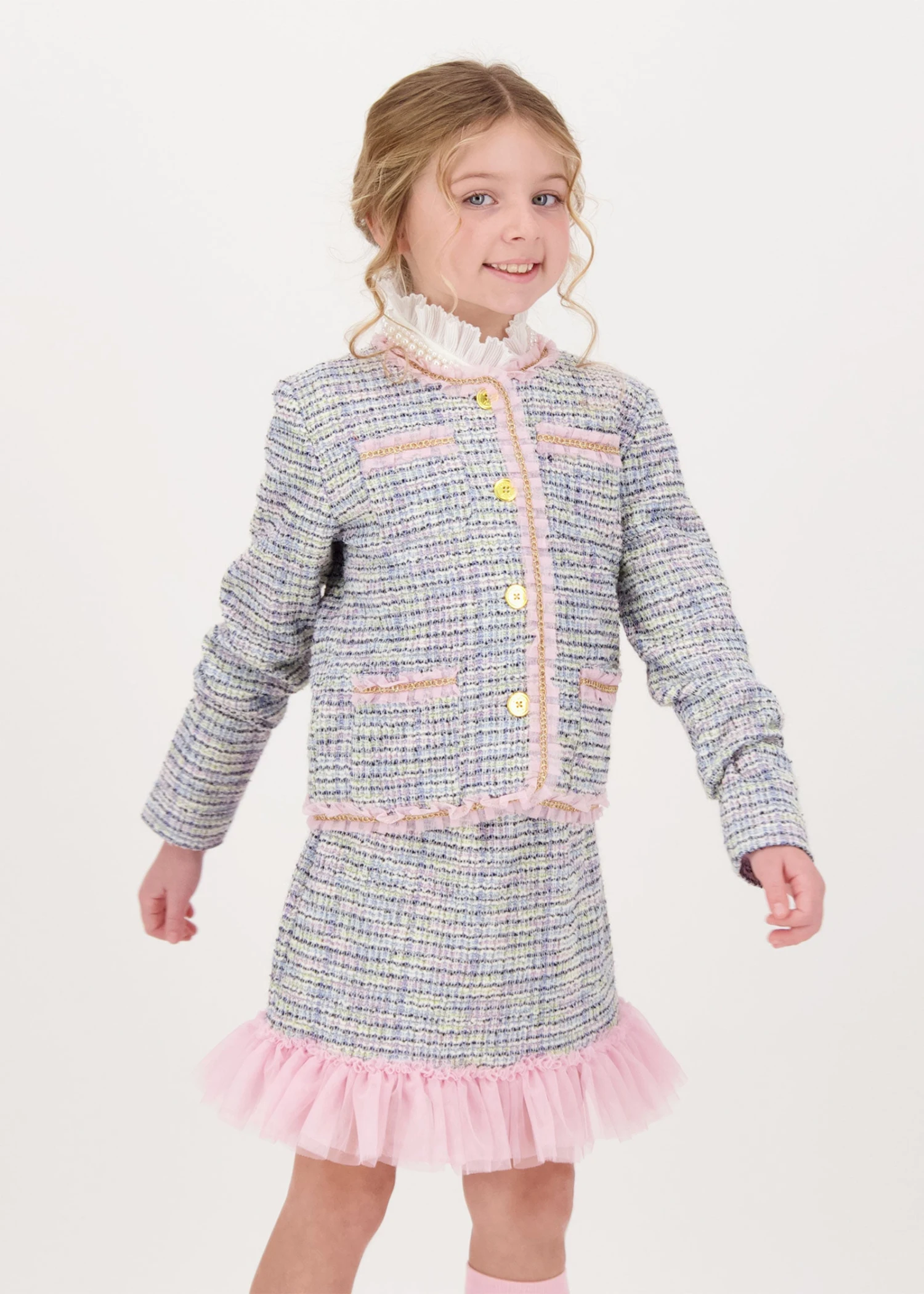 Marylou Jacket & Skirt Set Blue 5 Marylou Jacket & Skirt Set Blue - immagine 3