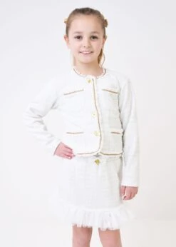 Marylouise Tweed Skirt Snowdrop -Angels Face Negozio Marylouise Skirt Snowdrop Lifestyle 1 1