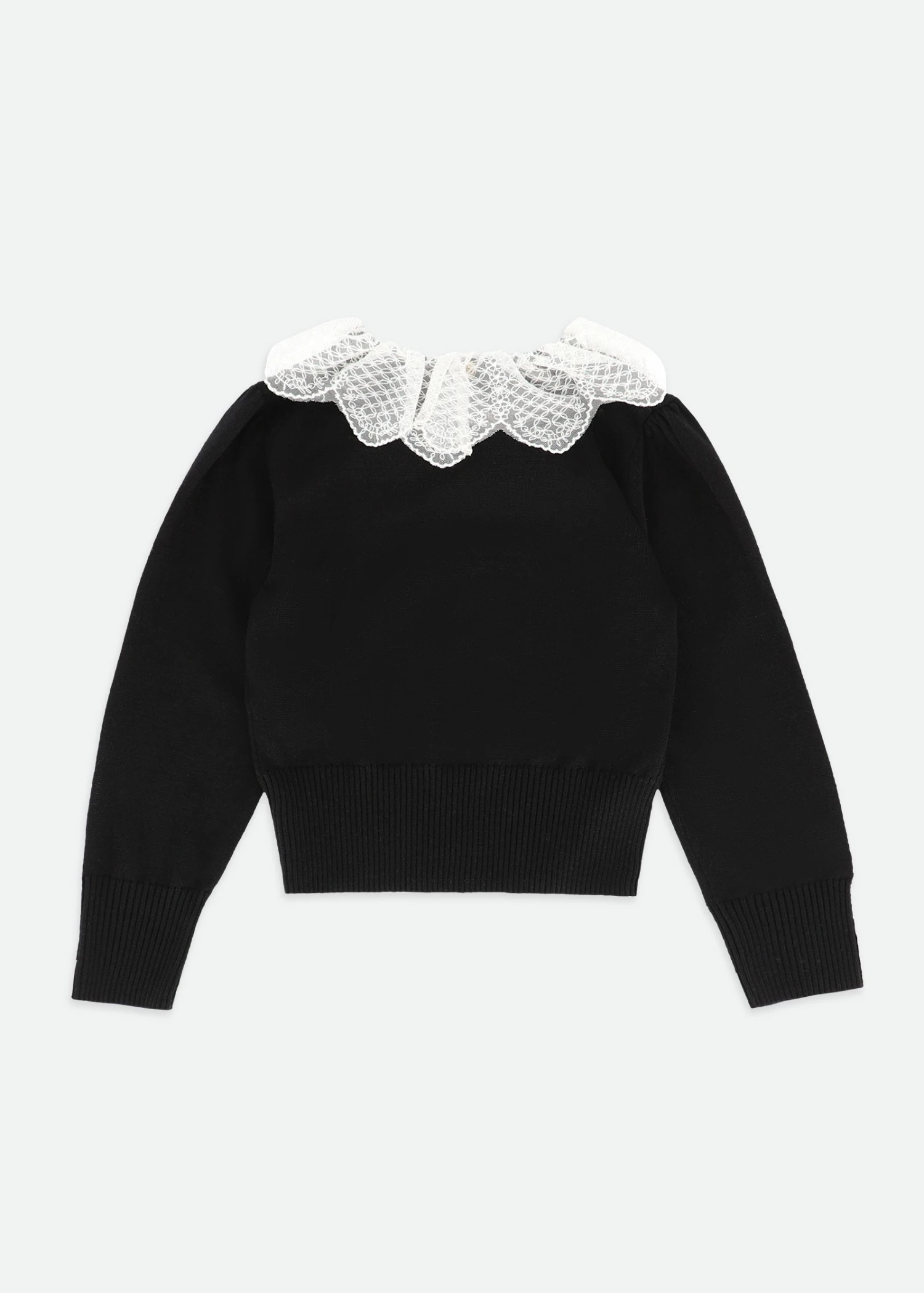 Meg Lace Collar Jumper Black 7 Meg Lace Collar Jumper Black - immagine 5