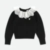 Meg Lace Collar Jumper Black -Angels Face Negozio Meg Jumper Black Front