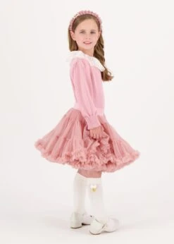 Meg Lace Collar Jumper Tea Rose -Angels Face Negozio Meg Jumper Tea Rose Lifestyle 1