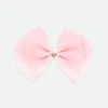 Mega Hair Bow Pale Pink -Angels Face Negozio MegaBow PalePink Front