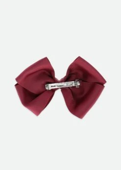 Mega Hair Bow Burgundy -Angels Face Negozio MegaBow Red Back