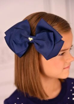 Mega Hair Bow Navy -Angels Face Negozio Mega Bow Navy Lifestyle