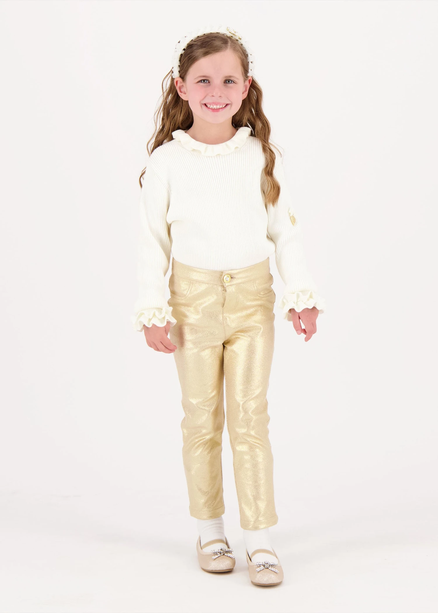 Merrylegs Metallic Jeggings Gold 4 Merrylegs Metallic Jeggings Gold - immagine 2