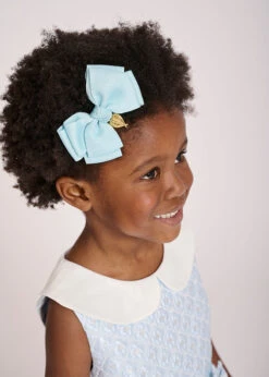 Metallic Big Bow Blue -Angels Face Negozio Metallic Bow Blue Lifestyle