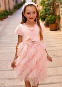 Mille Feuille Dress Peach -Angels Face Negozio Mille.Feuille Dress Peach Campaign 1