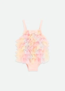 Minnow Rainbow Swimsuit Pale Pink