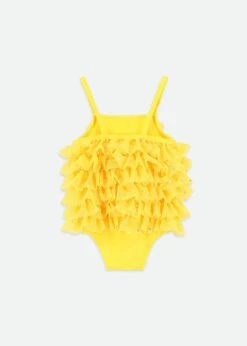 Minnow Sparkle Swimsuit Dandelion -Angels Face Negozio Minnow BabySwimuit Yellow Back
