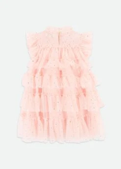 Mitzi Sparkle Tiered Dress Pale Pink -Angels Face Negozio Mitzi Dress Pink Back