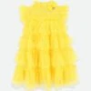 Mitzi Sparkle Tiered Dress Dandelion -Angels Face Negozio Mitzi Dress Yellow Front