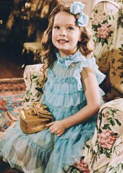 Mitzi Sparkle Dress Porcelain Blue -Angels Face Negozio Mitzi Dress Porcelain Blue Campaign 1