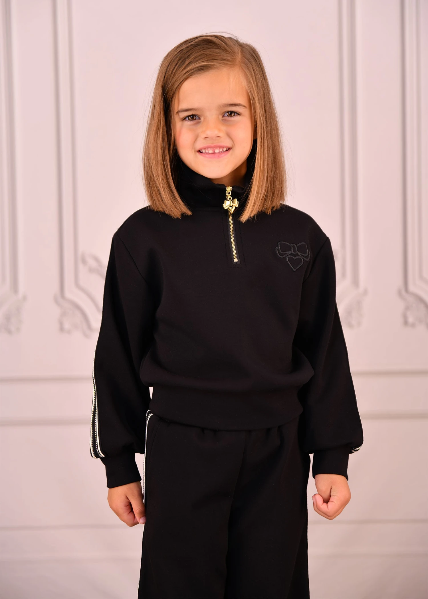 Molly Half Zip And Jogger Set Black 4 Molly Half Zip And Jogger Set Black - immagine 2