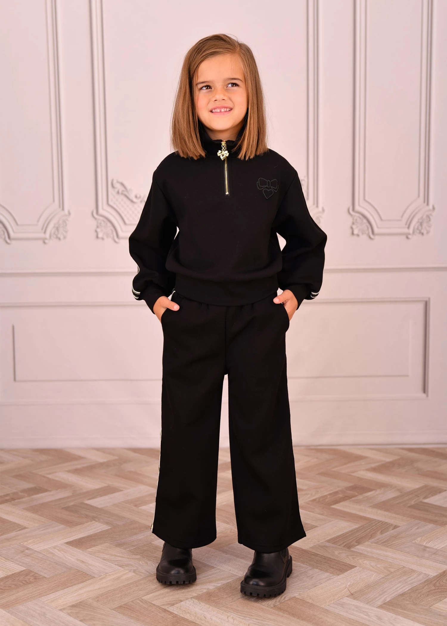 Molly Half Zip And Jogger Set Black 5 Molly Half Zip And Jogger Set Black - immagine 3