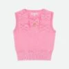 Morag Sleeveless Knit Begonia Pink -Angels Face Negozio Morag Top Begonia Front