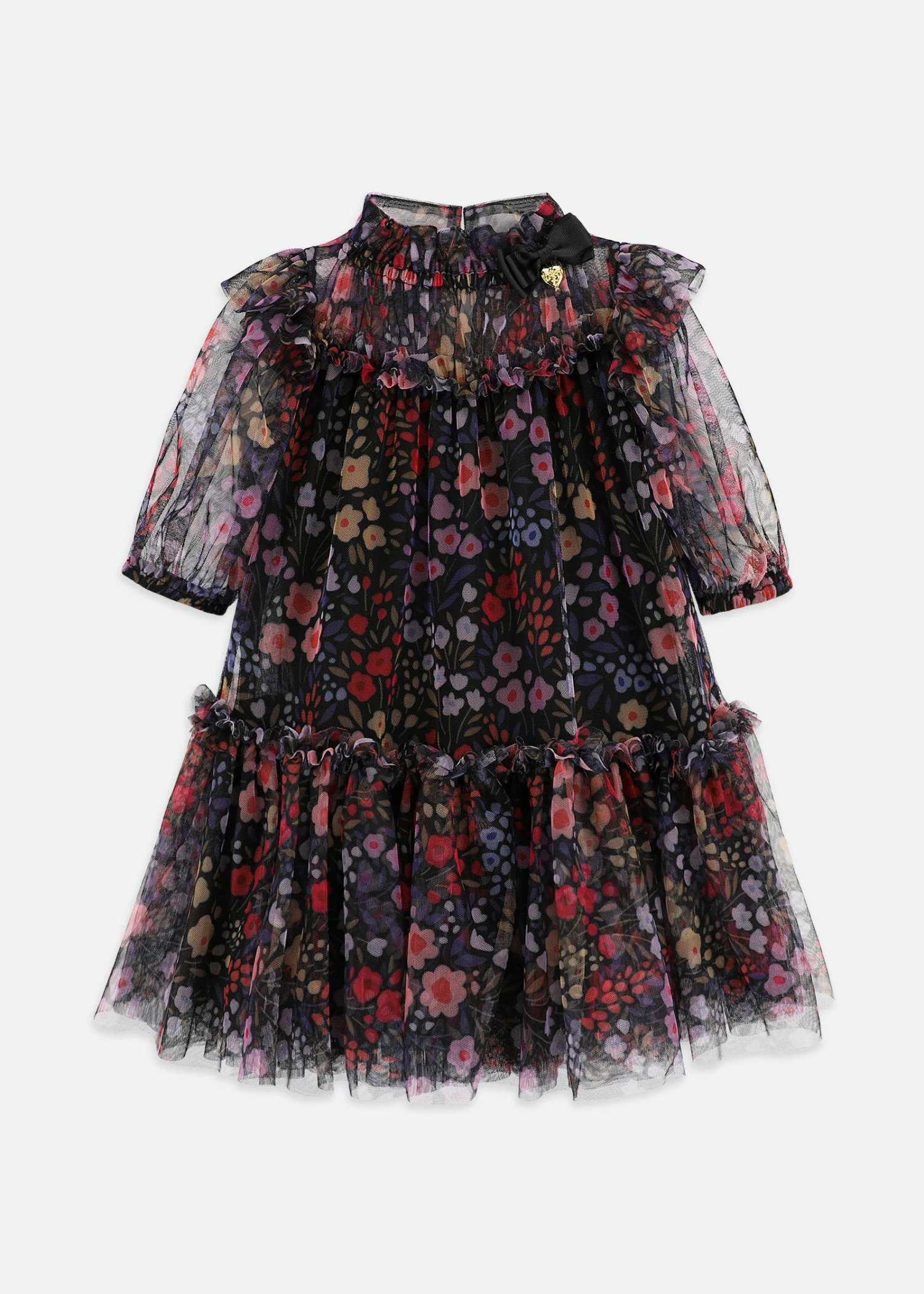 Myrtle Millifiori Tulle Dress Black 3 Myrtle Millifiori Tulle Dress Black