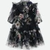 Myrtle Flower Tulle Dress Navy