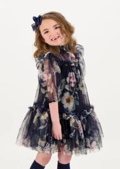 Myrtle Flower Tulle Dress Navy -Angels Face Negozio Myrtle Dress Navy Lifestyle 1 2c5f98d3 8c9a 4943 a6e6 7fa826c9b057