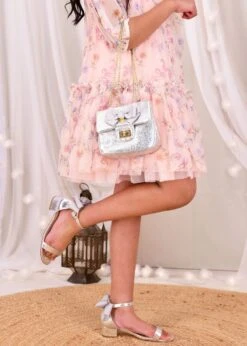 Elice Shoes Silver -Angels Face Negozio Myrtle Dress Peach Lifestyle 1 1