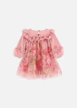 Nadiya Baby Boarder Print Dress Tea Rose 9 Nadiya Baby Boarder Print Dress Tea Rose -Angels Face Negozio Nadiya Baby Dress Tearose Back