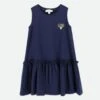 Navigator Printed Wings Dress Navy 2 Navigator Printed Wings Dress Navy -Angels Face Negozio Navigator Dress Navy Front