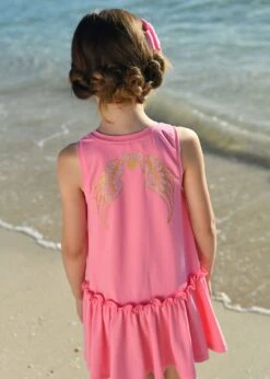 Navigator Printed Wings Dress Begonia Pink 9 Navigator Printed Wings Dress Begonia Pink -Angels Face Negozio Navigator Dress Begonia Pink Campaign 1
