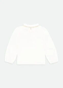 Nell Pleated Collar Top Snowdrop 7 Nell Pleated Collar Top Snowdrop -Angels Face Negozio Nell Top Snowdrop Back