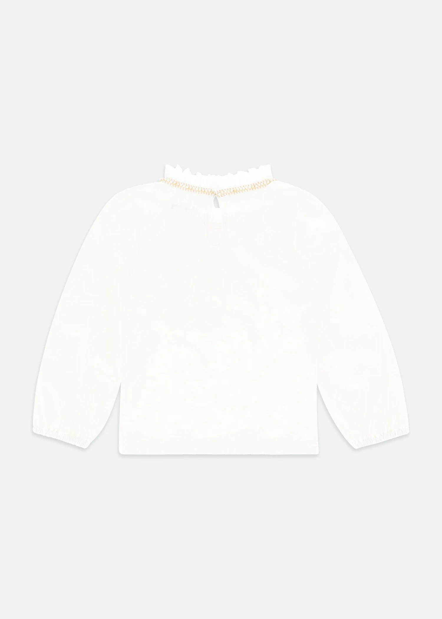 Nell Pleated Collar Top Snowdrop 5 Nell Pleated Collar Top Snowdrop - immagine 3