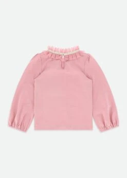 Nell Pleated Collar Top Tea Rose -Angels Face Negozio Nell Top Tearose Back