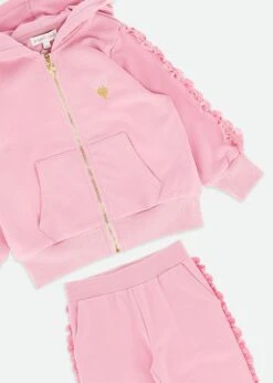Nerys Satin Trim Tracksuit Tea Rose -Angels Face Negozio Nerys Tracksuit Tearose Detail