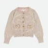 Nicolette Metallic Cardigan Sand -Angels Face Negozio Nicolette Cardigan Sand Front