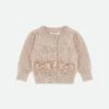 Nikki Metallic Baby Cardigan Gold