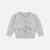 Nikki Metallic Baby Cardigan Silver -Angels Face Negozio Nikki Baby Cardi Silver Front