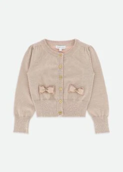 Nikki Metallic Cardigan Gold