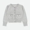 Nikki Metallic Cardigan Silver -Angels Face Negozio Nikki Cardi Silver Front