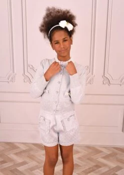 Nikki Metallic Cardigan Silver 10 Nikki Metallic Cardigan Silver -Angels Face Negozio Nikki Cardigan Silver Lifestyle 1