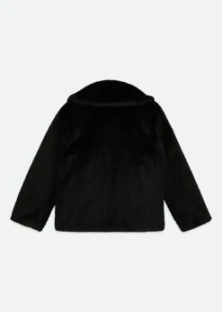Nola Fur Jacket Black 13 Nola Fur Jacket Black -Angels Face Negozio Nola Jacket Black Back